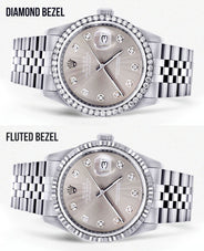 Mens Rolex Mens Watch Datejust 16200  | 36Mm | Grey Dial | Jubilee Band
