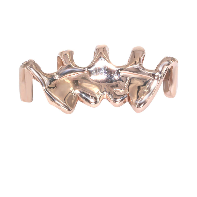 4 Teeth Diamond and Pink Sapphire Grillz