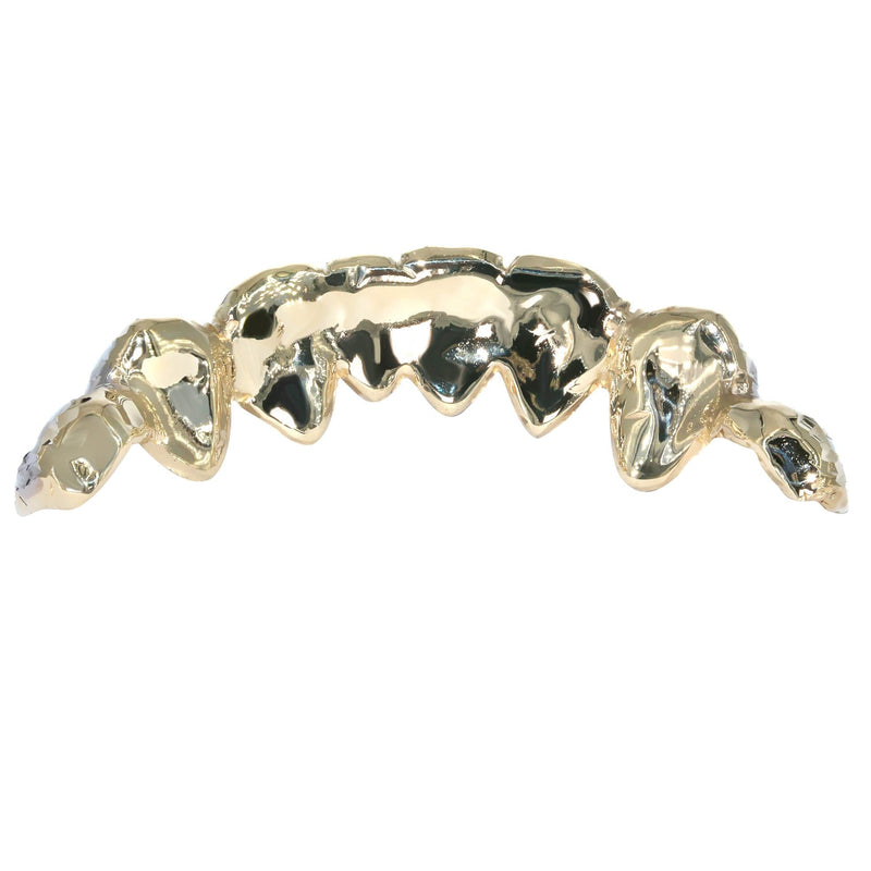 8 Teeth Diamond Cut Grillz Two Tone