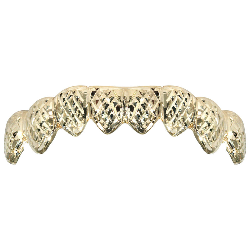 Gold 8 Teeth Diamond Cut Grills