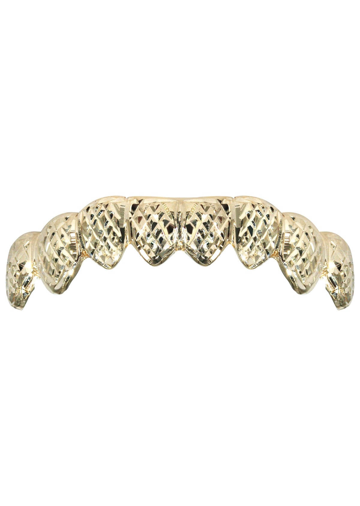 Gold 8 Teeth Diamond Cut Grills