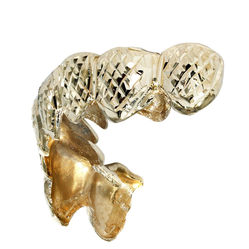 Gold 8 Teeth Diamond Cut Grills