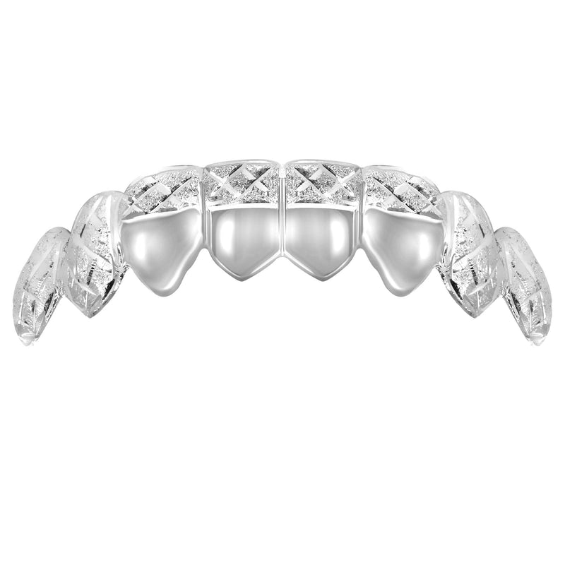 Gold 8 Teeth Diamond Cut Grills