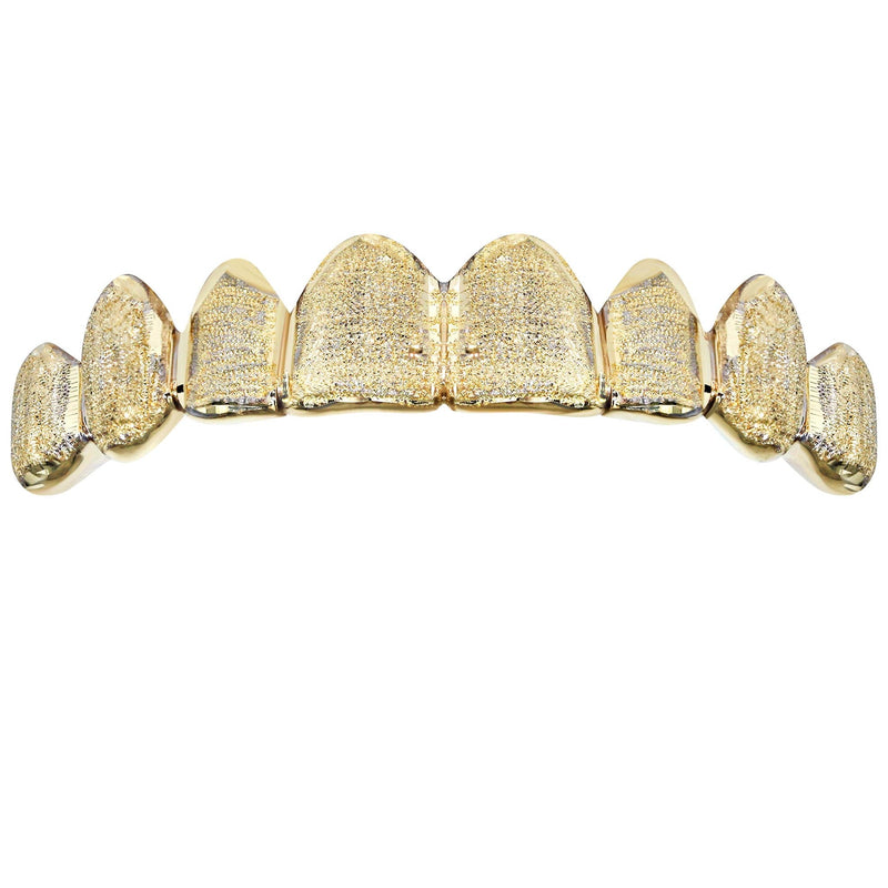 Gold 8 Teeth Diamond Cut Grills
