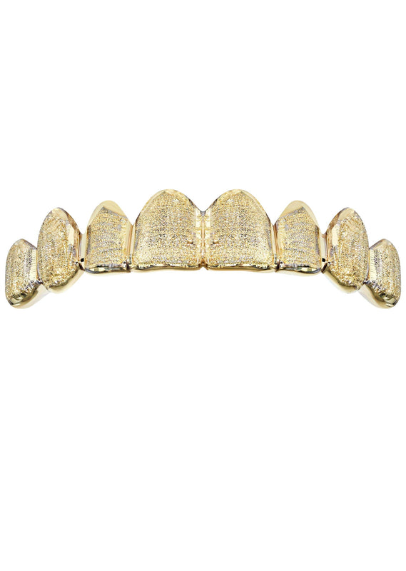 Gold 8 Teeth Diamond Cut Grills