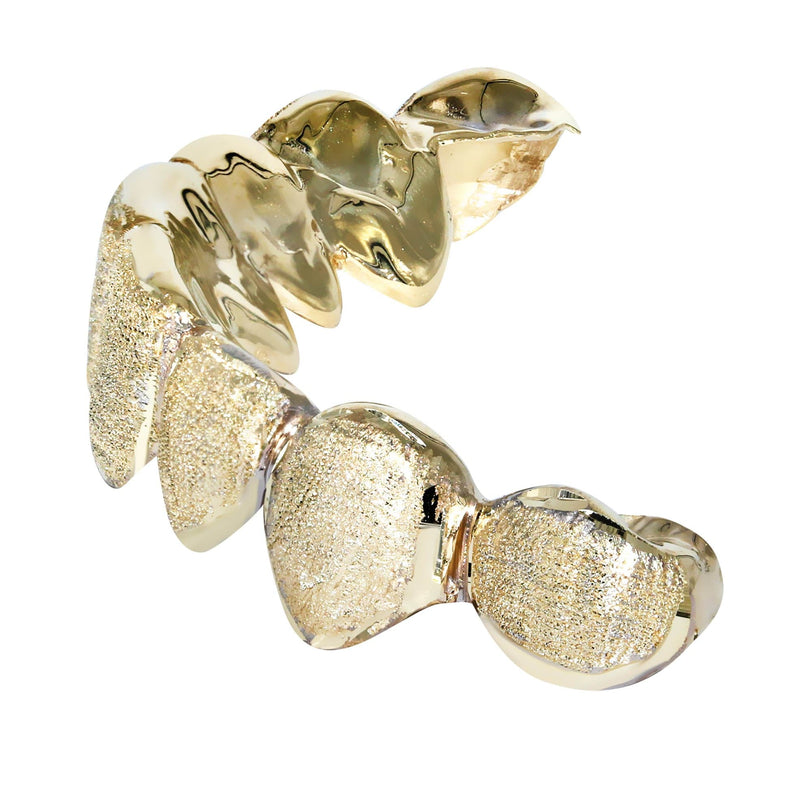 Gold 8 Teeth Diamond Cut Grills