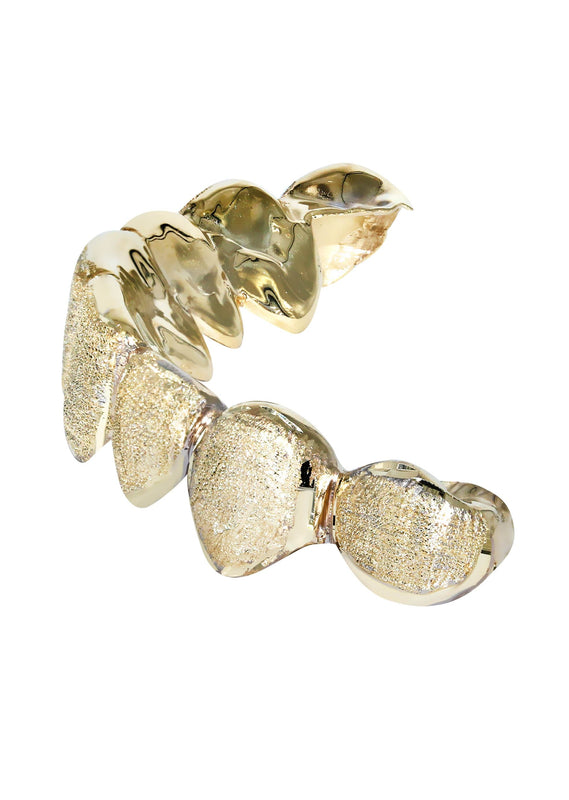 Gold 8 Teeth Diamond Cut Grills