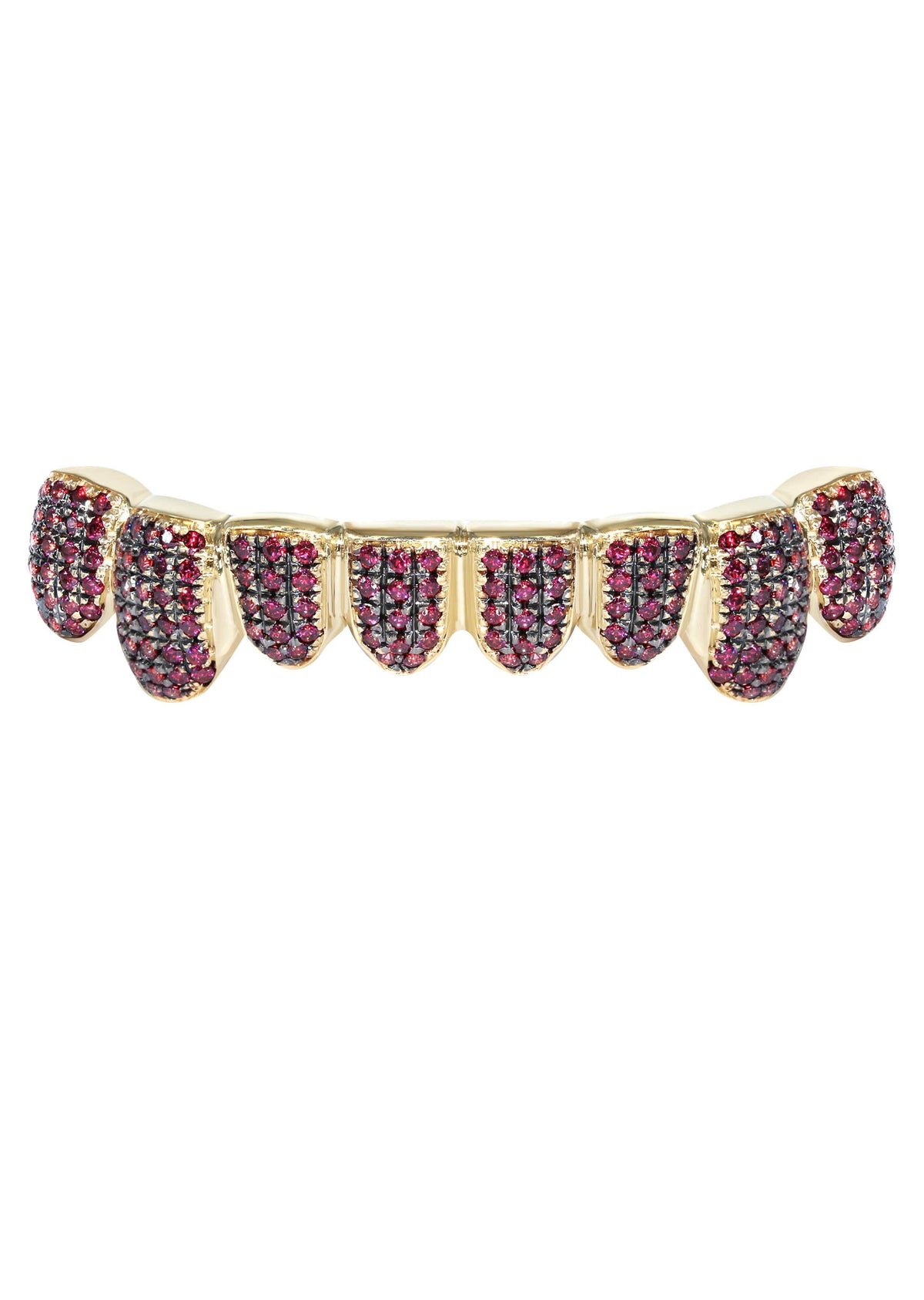 Gold 8 Teeth Ruby Grills