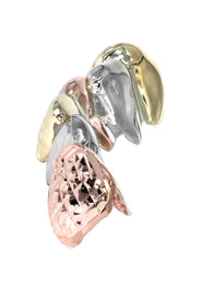6 Teeth Diamond Tri Color Grillz Diamond Cut