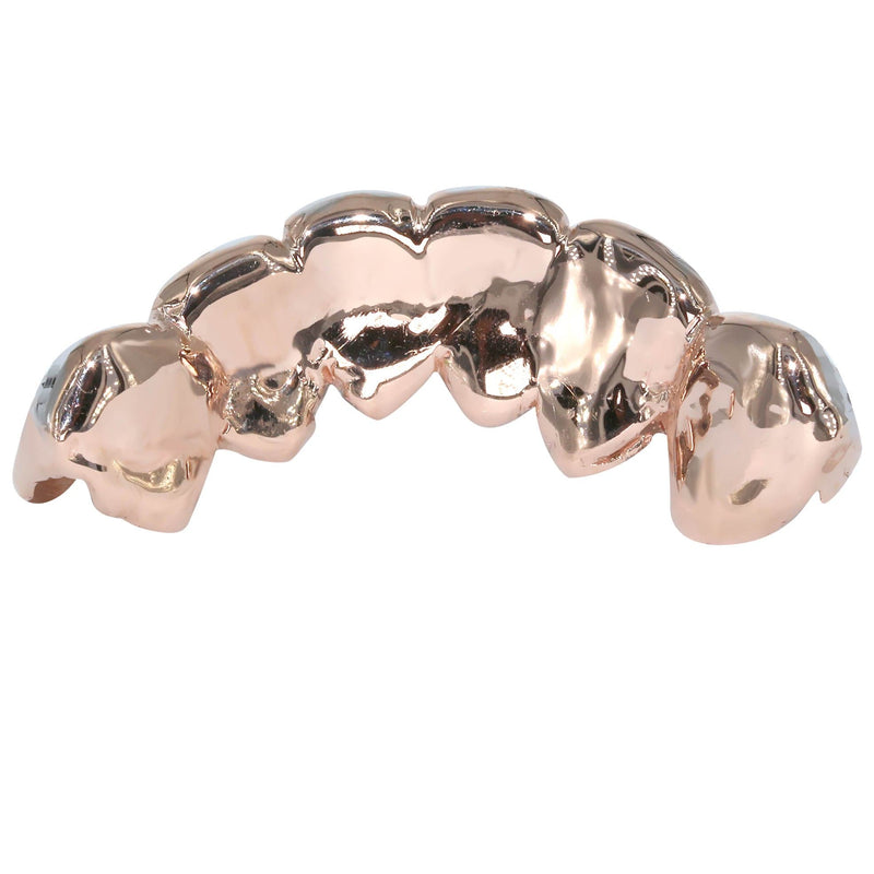 Gold 6 Teeth Two Tone Diamond Cut Grills