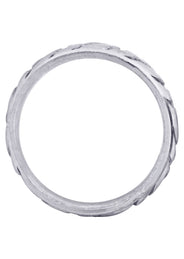 Hand Woven Mens Wedding Band | Satin Finish (Colin)