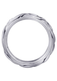 Hand Woven Mens Wedding Band | Satin Finish (Abraham)