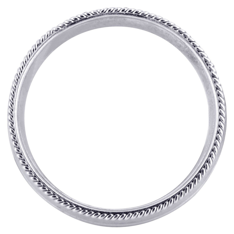 Modern Mens Wedding Band | Satin / High Polish Finish (Kaleb)