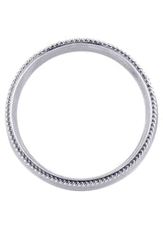 Modern Mens Wedding Band | Satin / High Polish Finish (Kaleb)