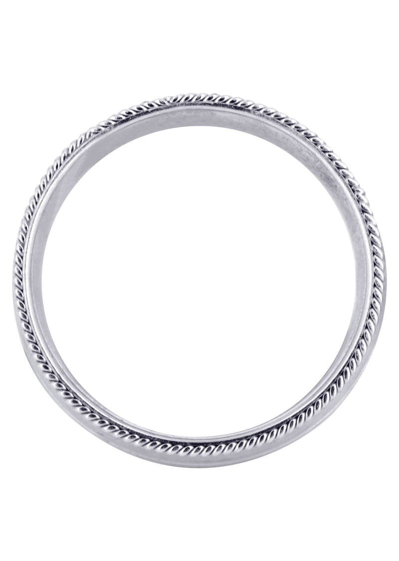 Modern Mens Wedding Band | Satin / High Polish Finish (Kaleb)