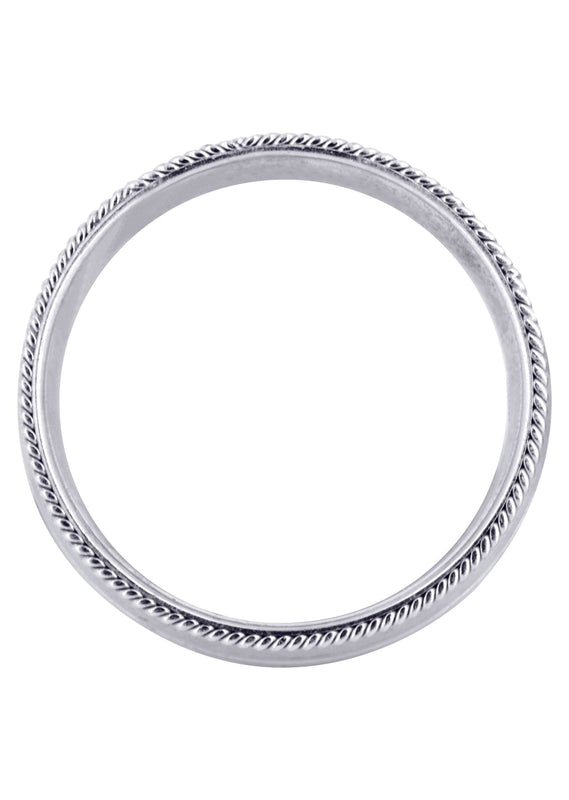 Modern Mens Wedding Band | Satin / High Polish Finish (Kaleb)