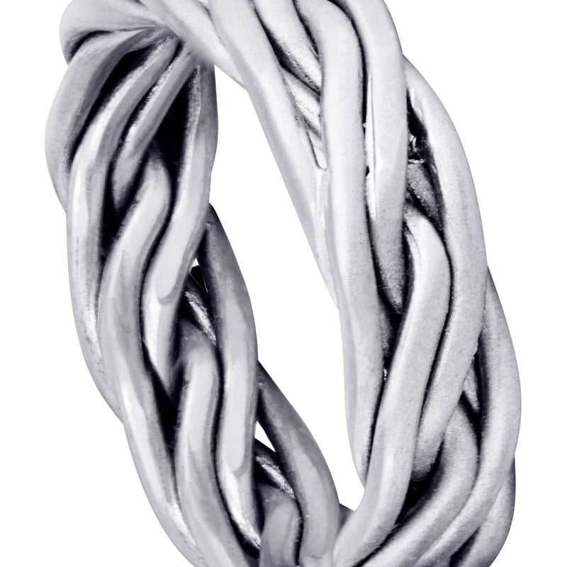 Braided Mens Wedding Band | GB Finish (Miguel)