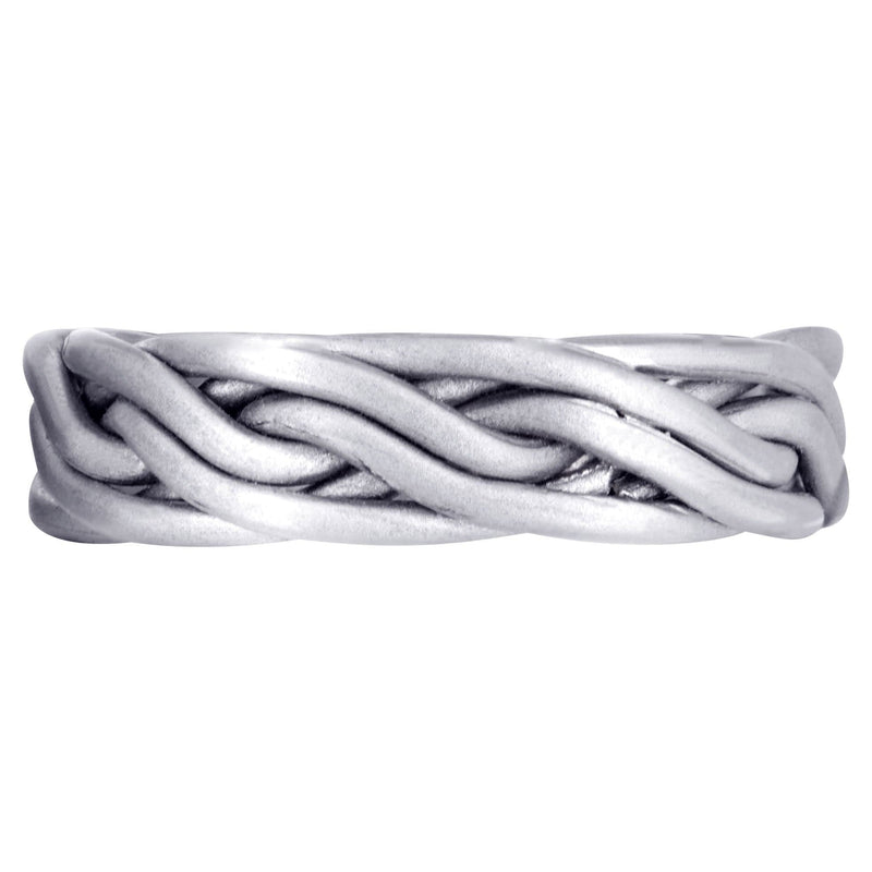Braided Mens Wedding Band | GB Finish (Miguel)