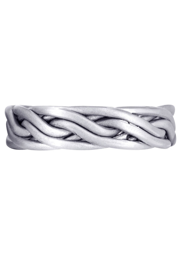 Braided Mens Wedding Band | GB Finish (Miguel)