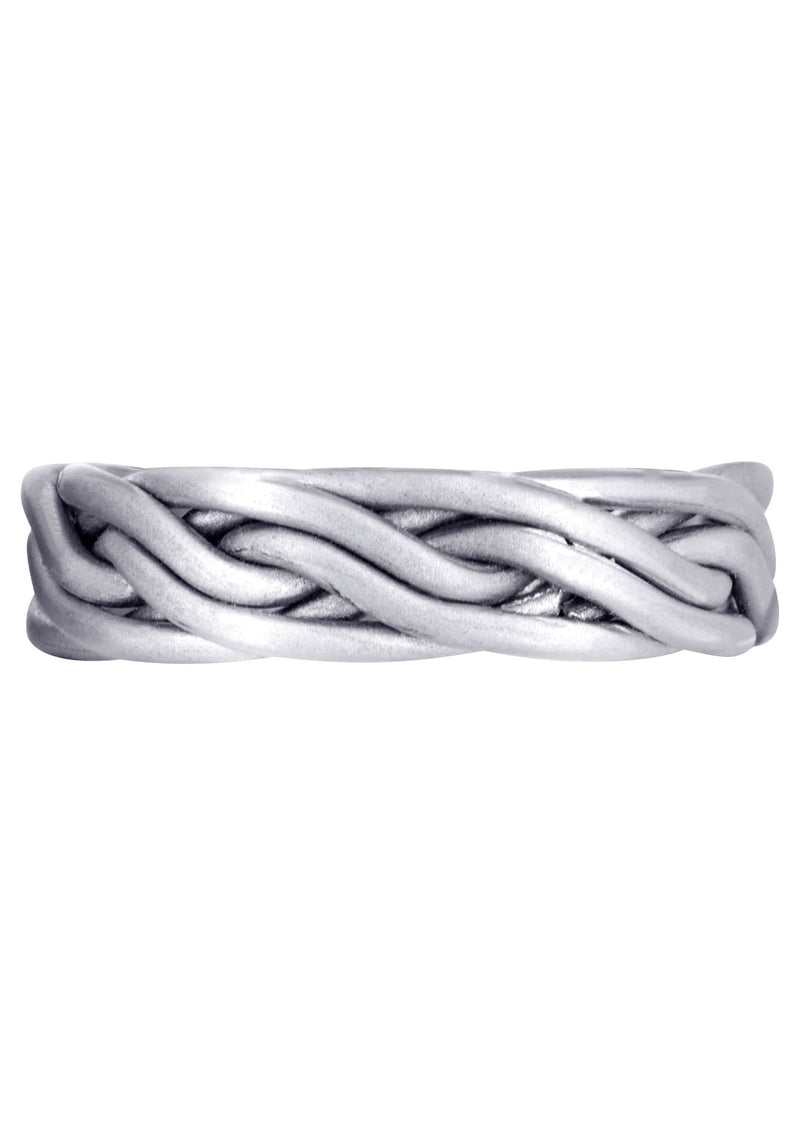 Braided Mens Wedding Band | GB Finish (Miguel)