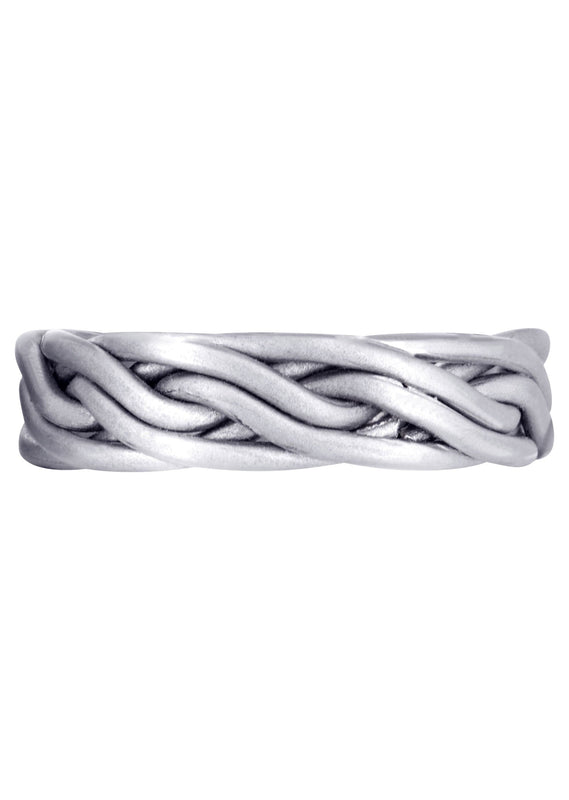 Braided Mens Wedding Band | GB Finish (Miguel)