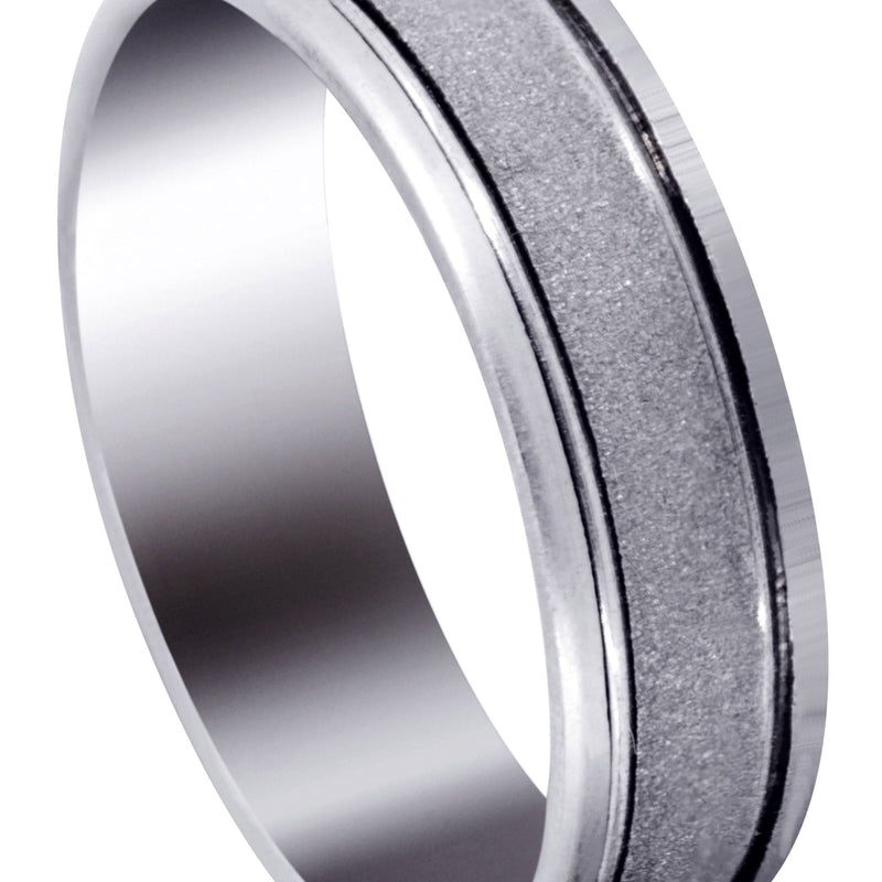 Modern Mens Wedding Band | High Polish Finish (Victor)