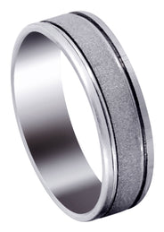 Modern Mens Wedding Band | High Polish Finish (Victor)