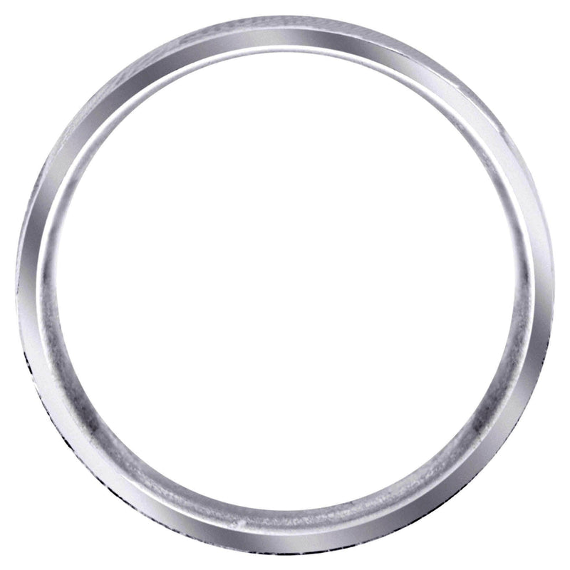 Hand Woven Mens Wedding Band | Cross Satin Finish (Weston)