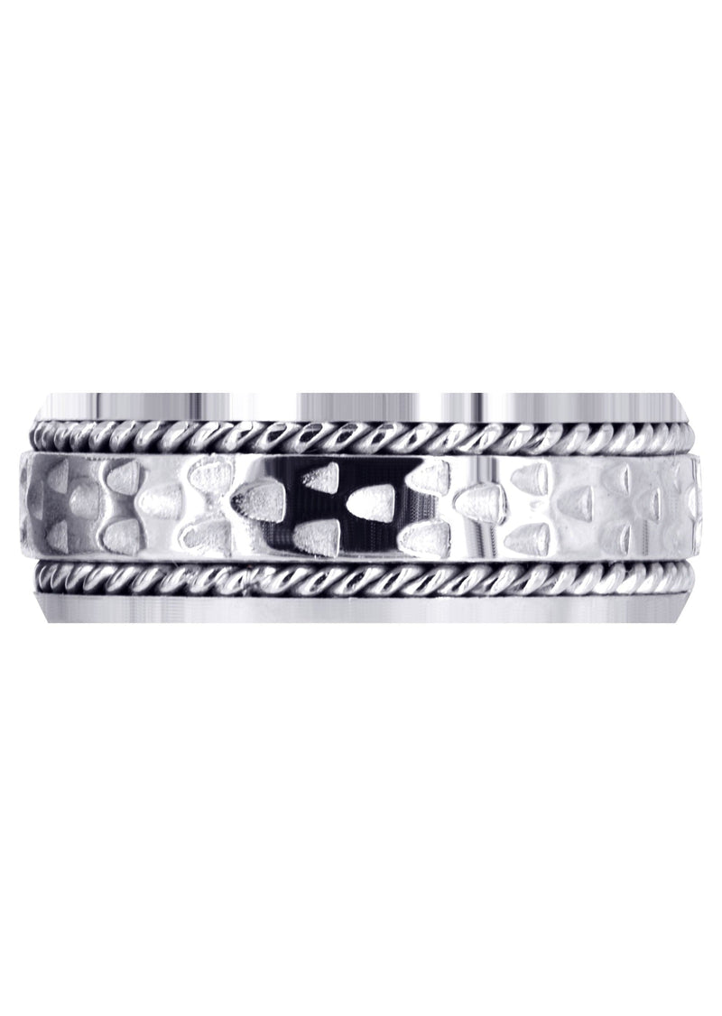Celtic Mens Wedding Band | Sand Blast / High Polish Finish (Edward)