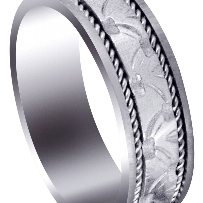 Modern Mens Wedding Band | Satin Finish (Bennett)