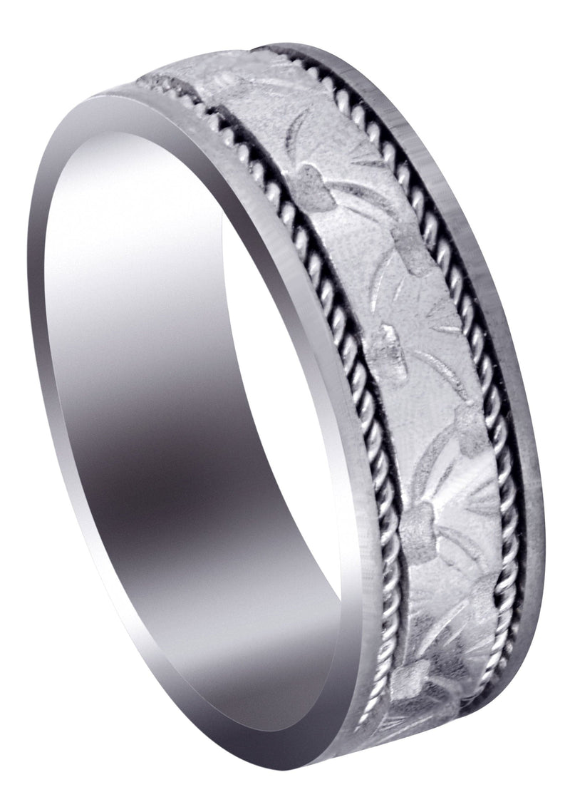 Modern Mens Wedding Band | Satin Finish (Bennett)