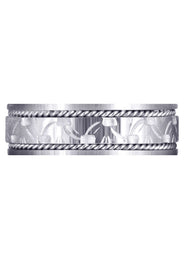 Modern Mens Wedding Band | Satin Finish (Bennett)