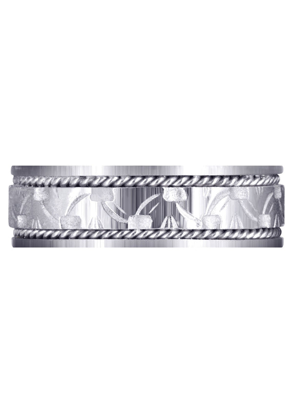 Modern Mens Wedding Band | Satin Finish (Bennett)