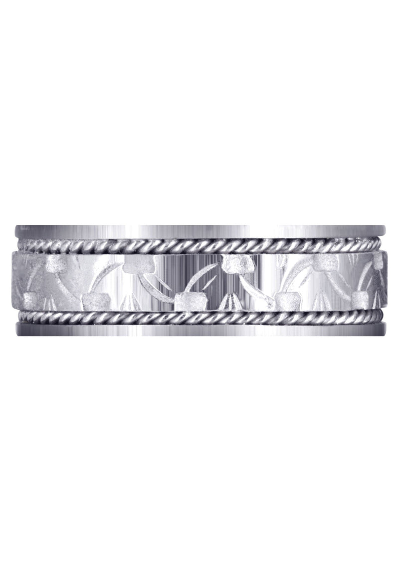Modern Mens Wedding Band | Satin Finish (Bennett)