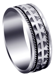 Modern Mens Wedding Band | High Polish Finish (Carlos)
