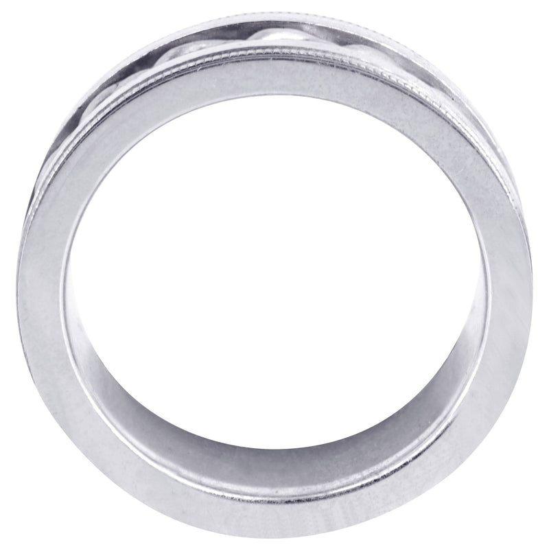 Hand Woven Mens Wedding Band | Wire Matt Finish (Antonio)