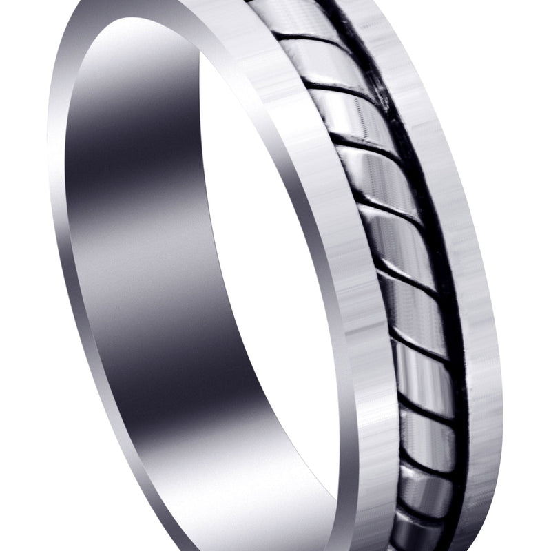 Hand Woven Mens Wedding Band | Satin Finish (Timothy)