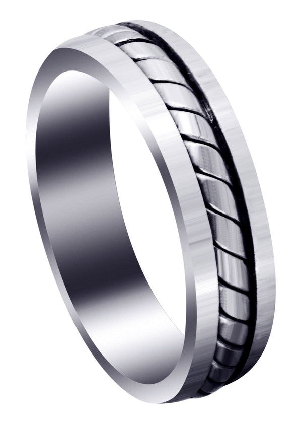 Hand Woven Mens Wedding Band | Satin Finish (Timothy)