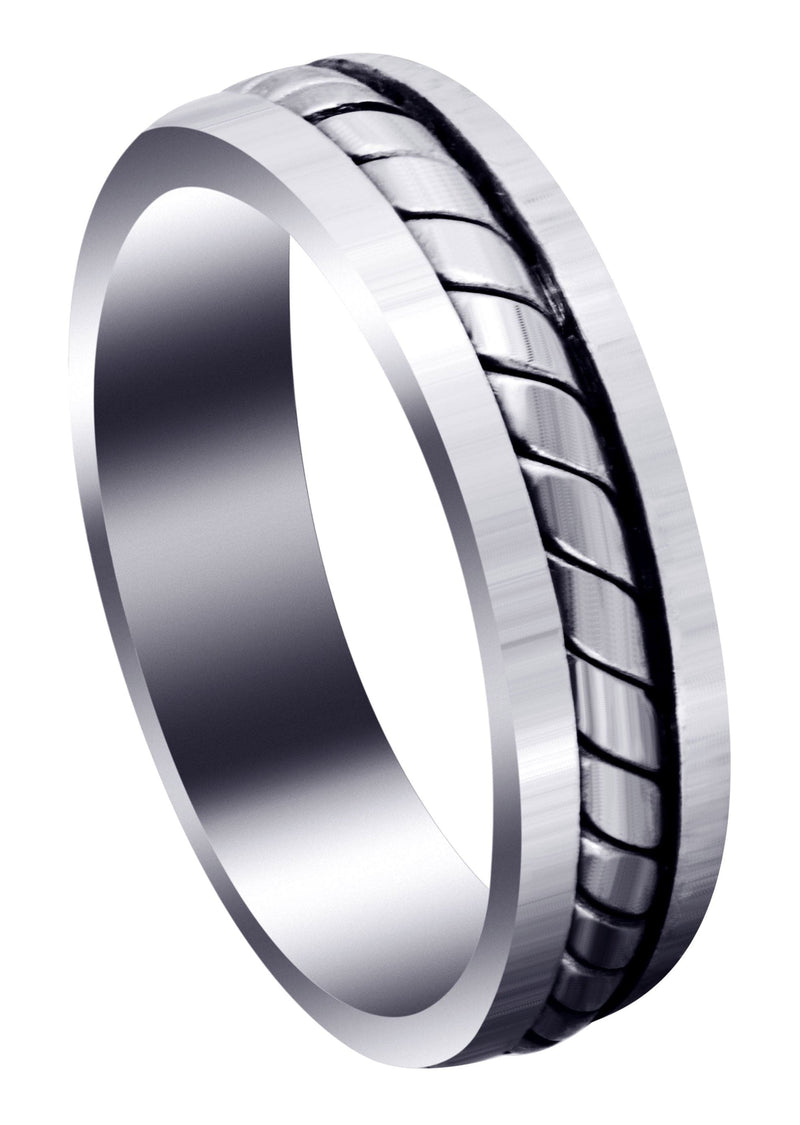 Hand Woven Mens Wedding Band | Satin Finish (Timothy)