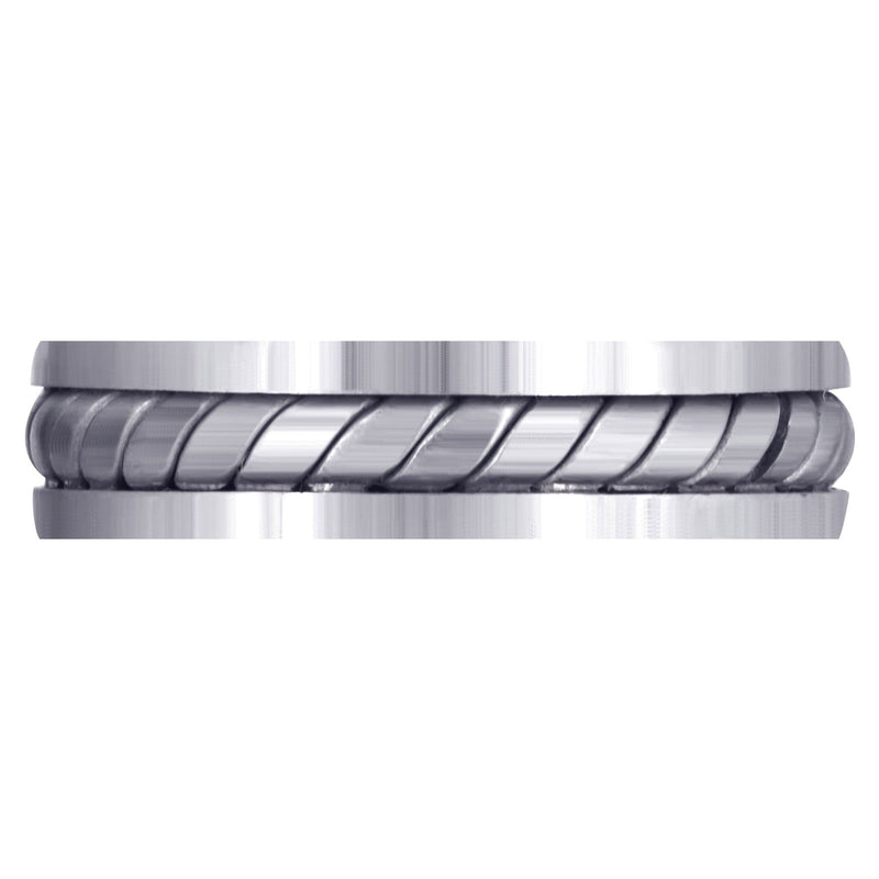 Hand Woven Mens Wedding Band | Satin Finish (Timothy)