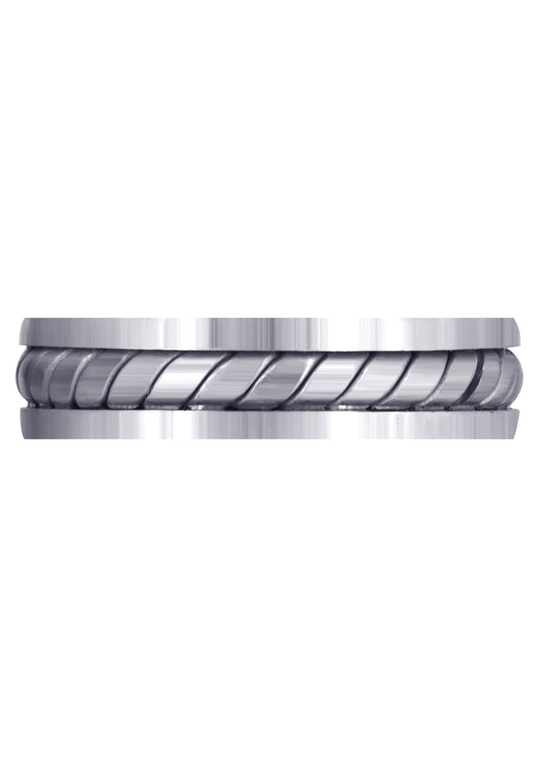 Hand Woven Mens Wedding Band | Satin Finish (Timothy)