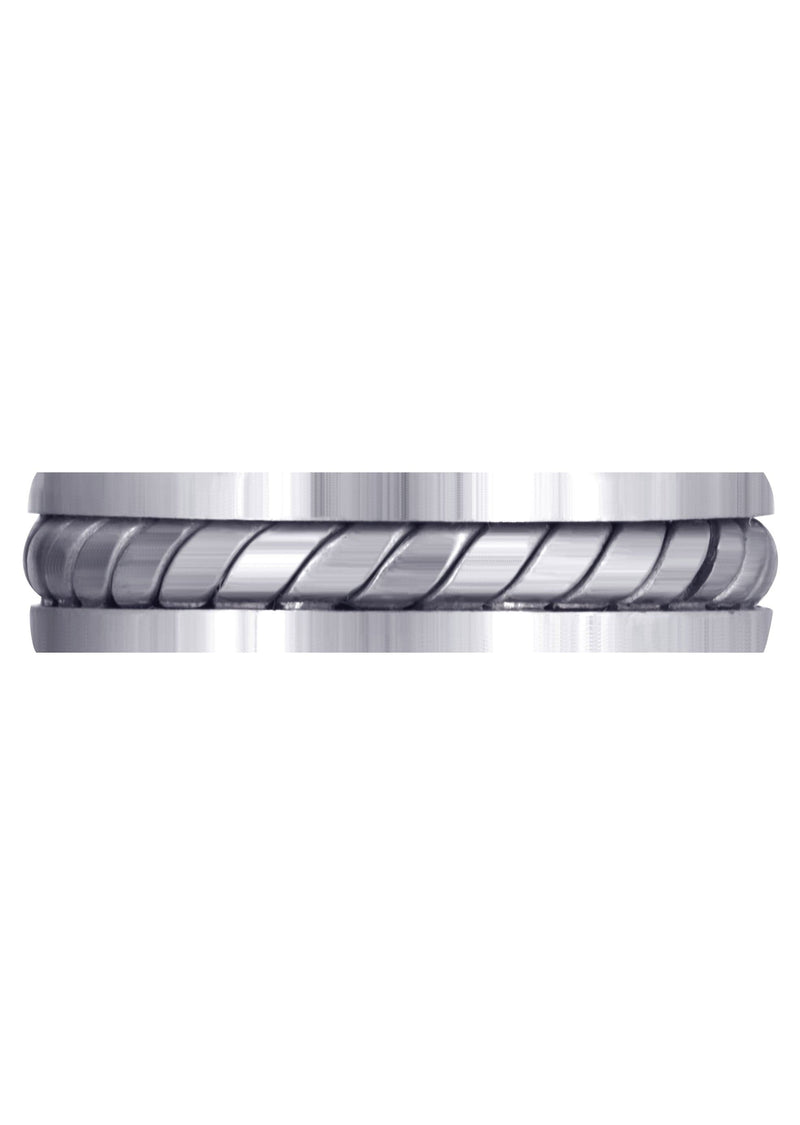 Hand Woven Mens Wedding Band | Satin Finish (Timothy)