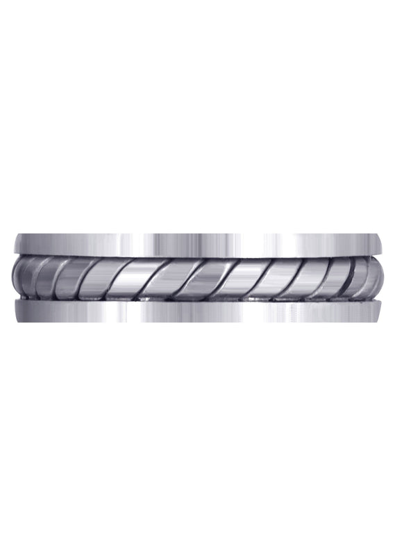 Hand Woven Mens Wedding Band | Satin Finish (Timothy)