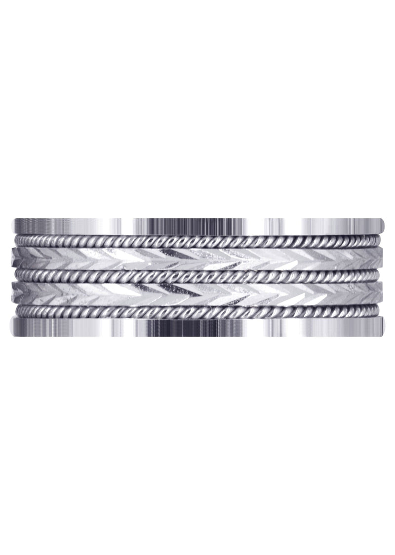 Contemporary Mens Wedding Band | High Polish Finish (Kai)