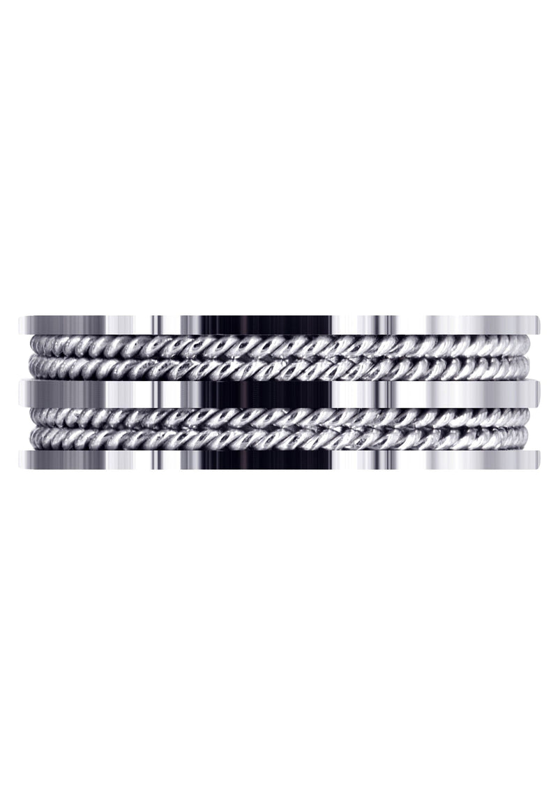 Braided Mens Wedding Band | High Polish Finish (Jameson)