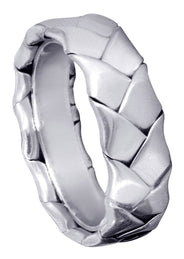 Hand Woven Mens Wedding Band | High Polish Finish (Kingston)