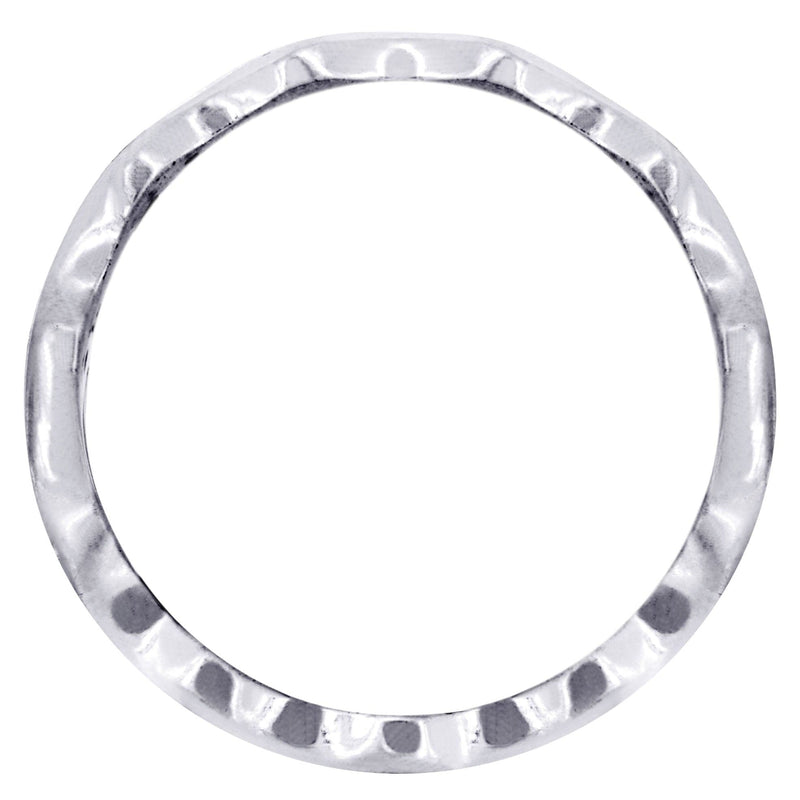 Hand Woven Mens Wedding Band | High Polish Finish (Kingston)