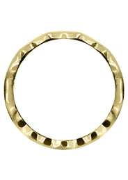 Yellow Gold Hand Woven Mens Wedding Band | High Polish Finish (Kingston)