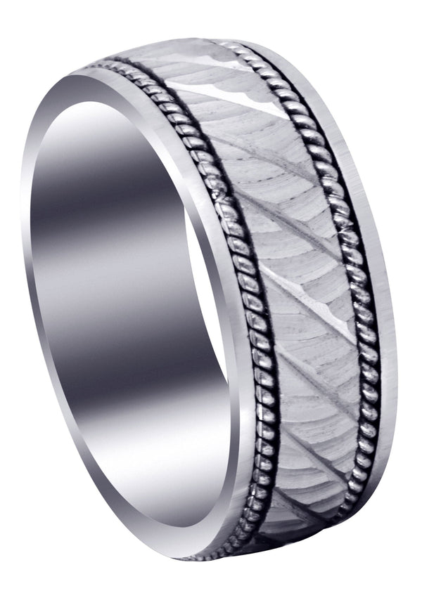 Hand Woven Mens Wedding Band | Satin Finish (Ashton)