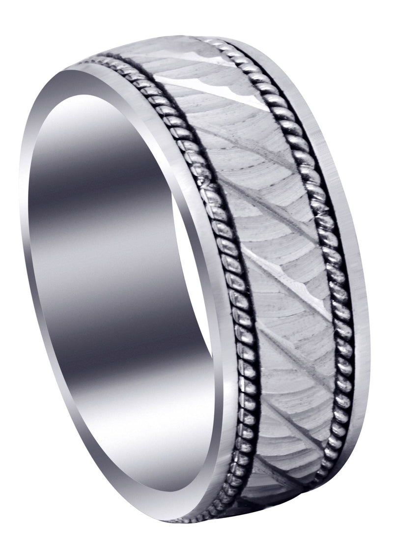 Hand Woven Mens Wedding Band | Satin Finish (Ashton)